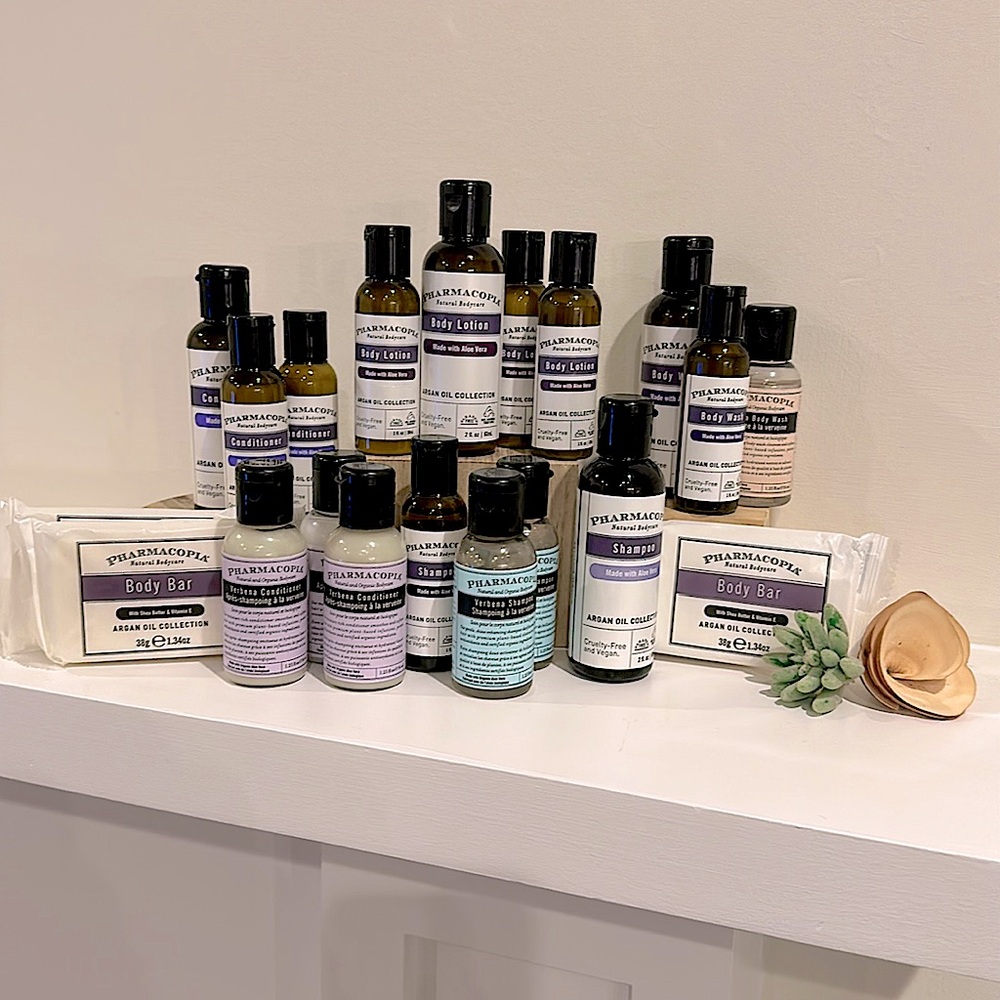 🆕 Pharmacopia Argan Oil Collection, 20 Piece Travel Set